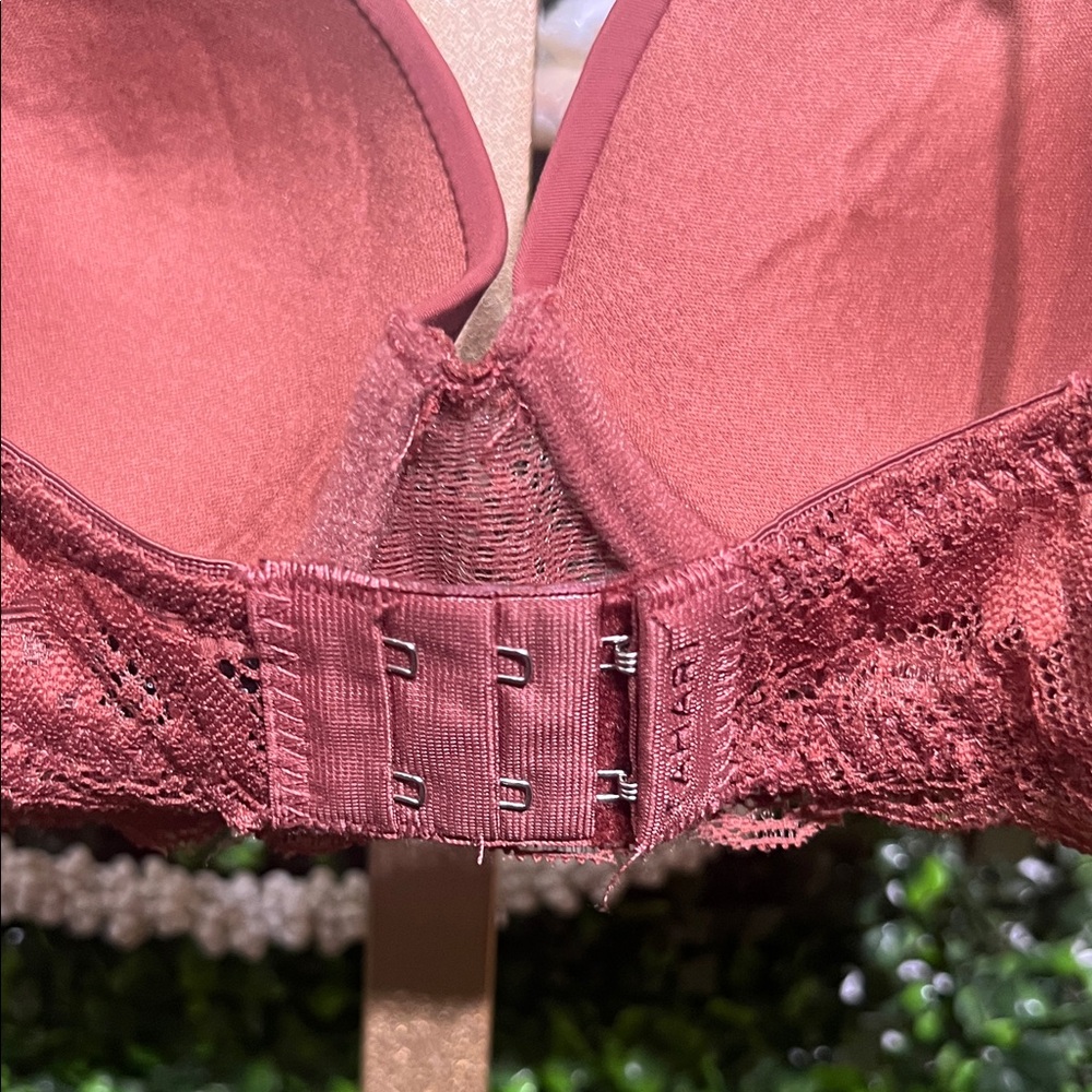Tahari RT:$72 Elegant Lace Trimmed Push Up Padded Bra in Dusty Rose size 34B - Picture 5 of 6